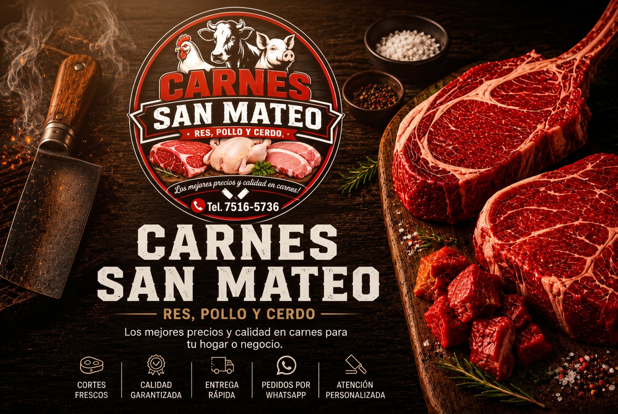Carnes San Mateo — calidad superior en cortes de carne premium desde 1978